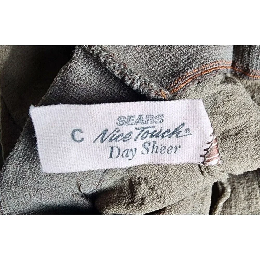 Sears Nice Touch Day Sheer‎ Hug-alon Regular Panty Sandal Foot Pantyhose Size C